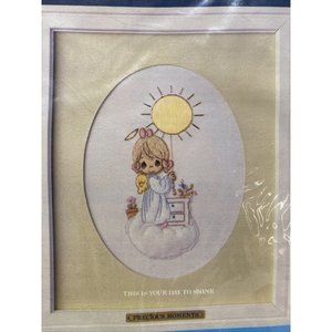 Precious Moments Stitchery Kit – “This Is Your Day to Shine” – Embroidery w/ Mat